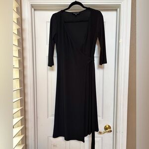 Jones New York Classic Black Long Sleeve Dress
